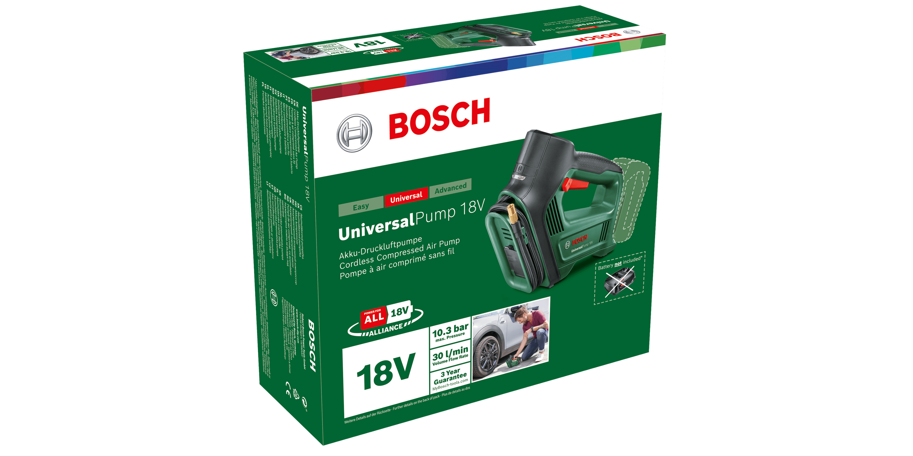 Powerful innovation in the '18V Power for All System': Bosch UniversalPump 18V  cordless pneumatic pump - Bosch Media Service
